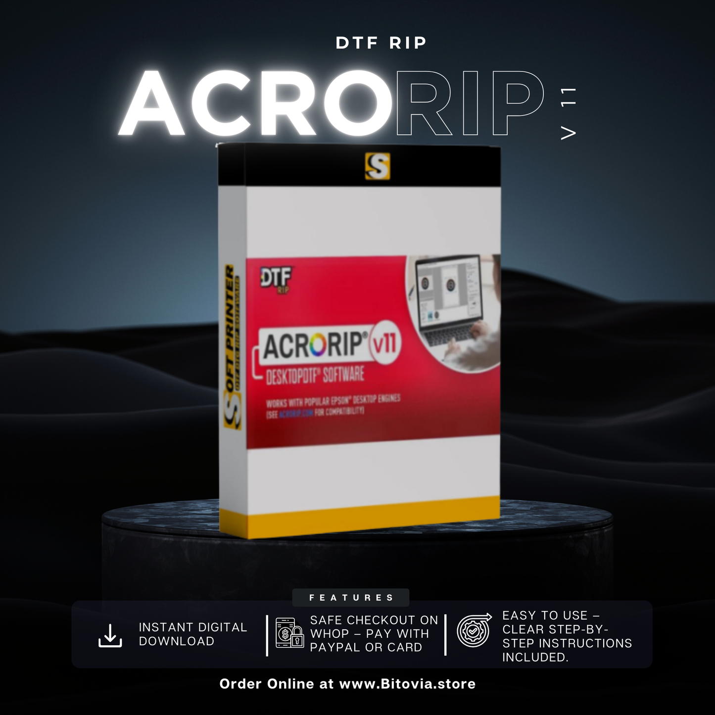 Acrorip 11 DTG RIP DTF printing software
